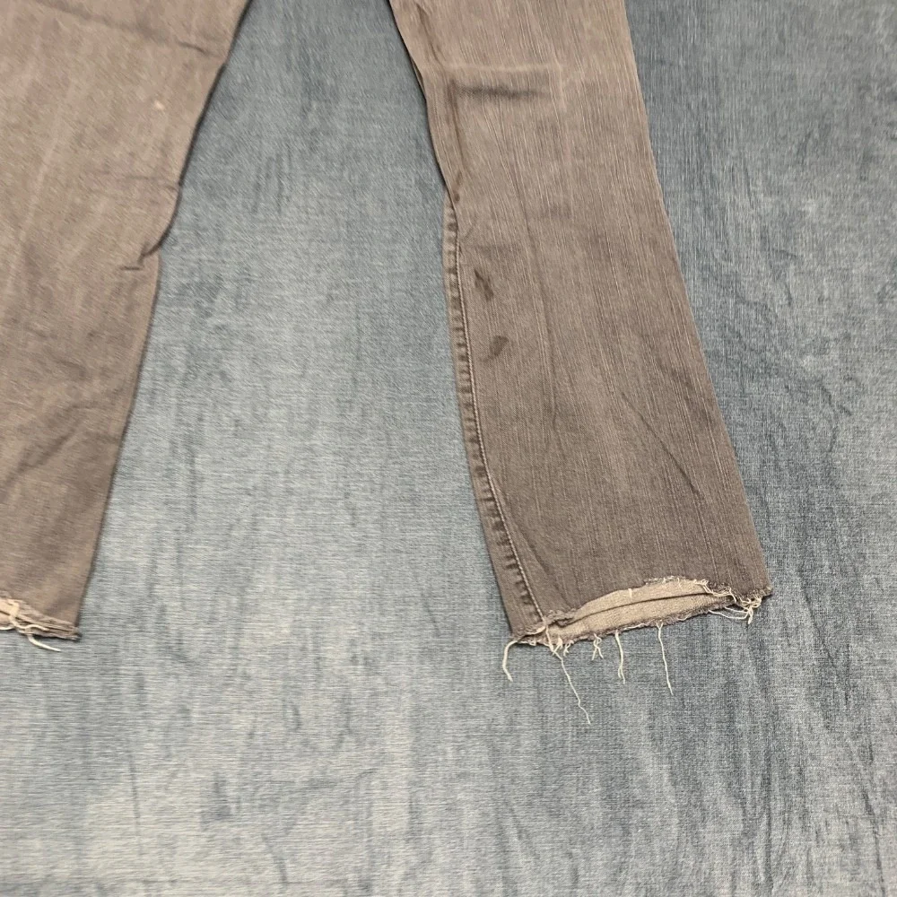 Vintage Levi's 545 Bootcut Jeans Womens 8M 32x29 Gray Cotton Low Rise Frayed Hem
